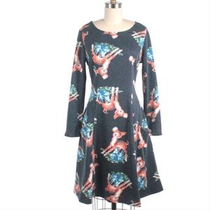 EUC frock shop fawn sweatshirt dress with pockets